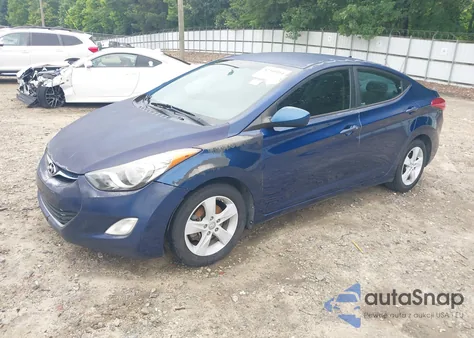 2013 Hyundai Elantra Gls из США, поврежденный, VIN KMHDH4AE7DU809260